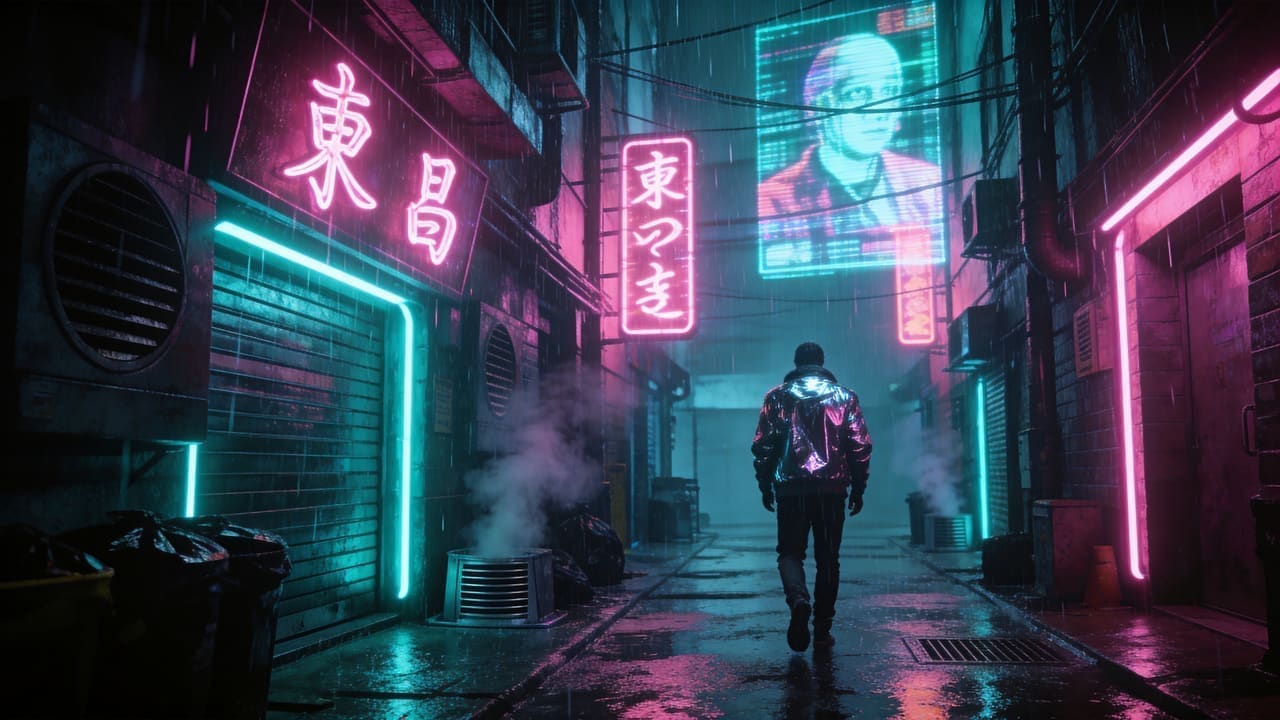 Cyberpunk Neon Alley