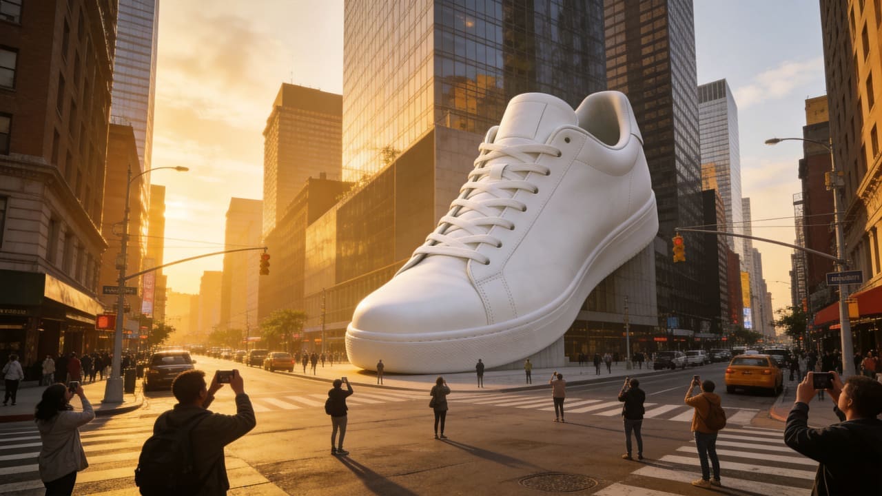 Surreal Giant Product in the City