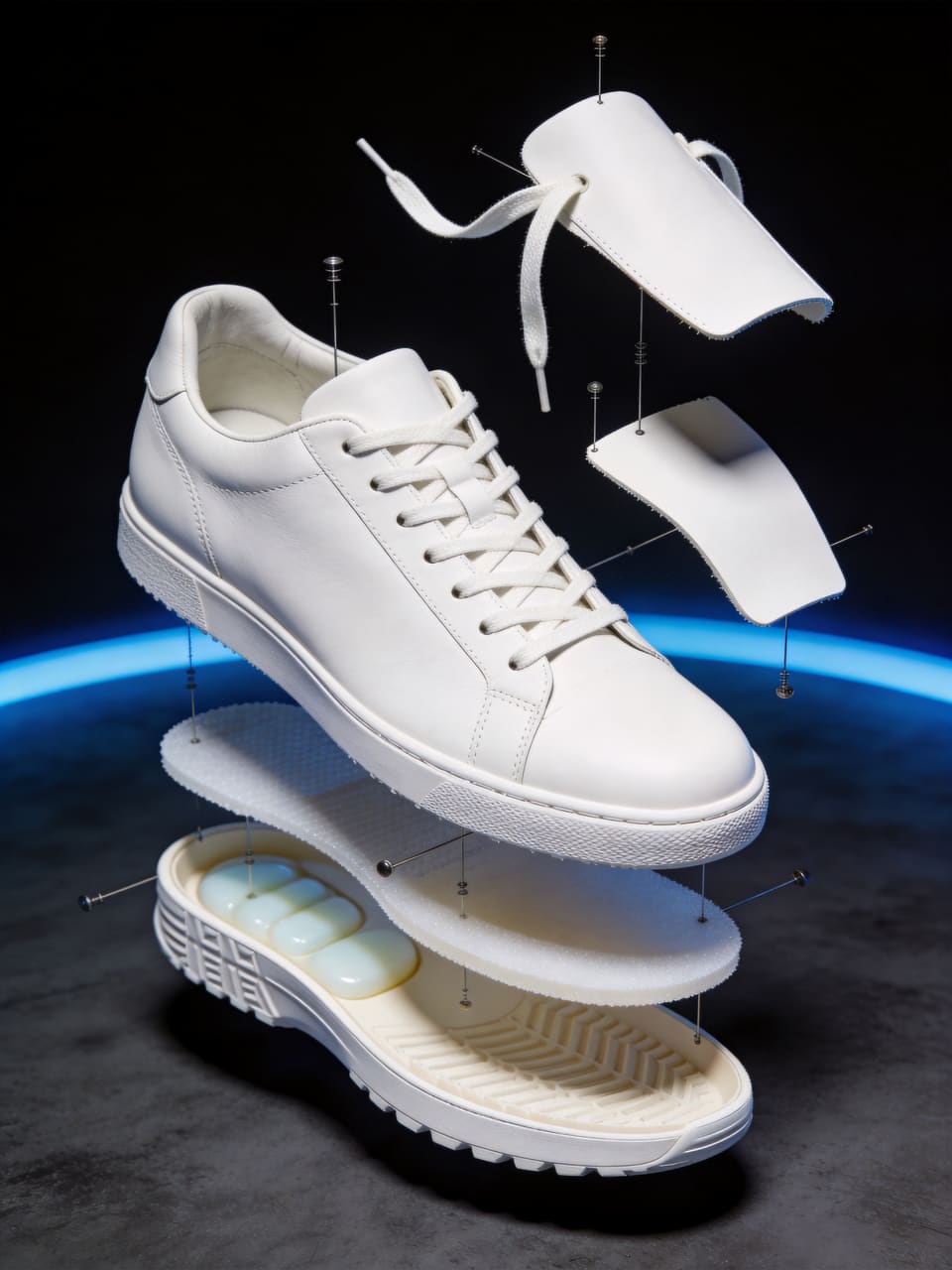 Floating Exploded-View Sneaker